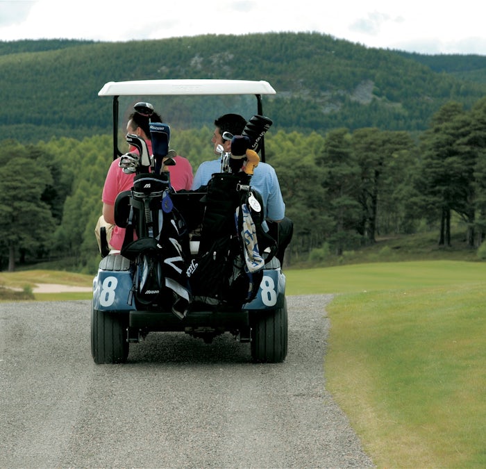 Buggy at Spey Valley Golf